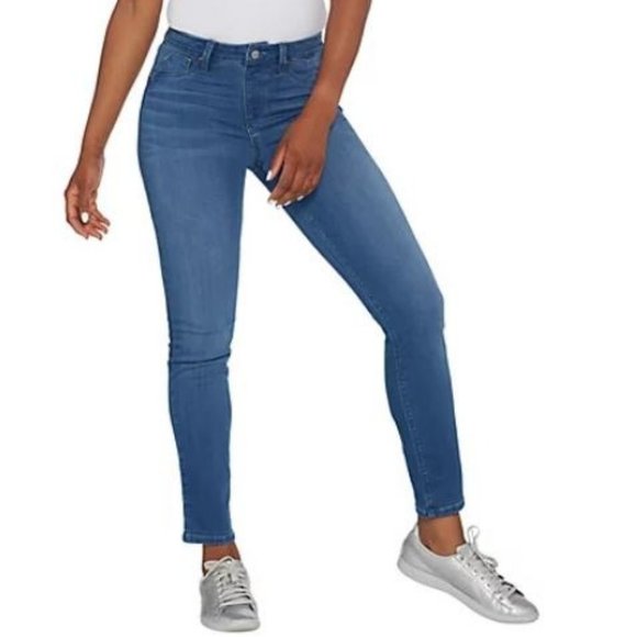 Laurie Felt Pants - Laurie Felt Silky Denim Slim Pull-On Jeans 5709